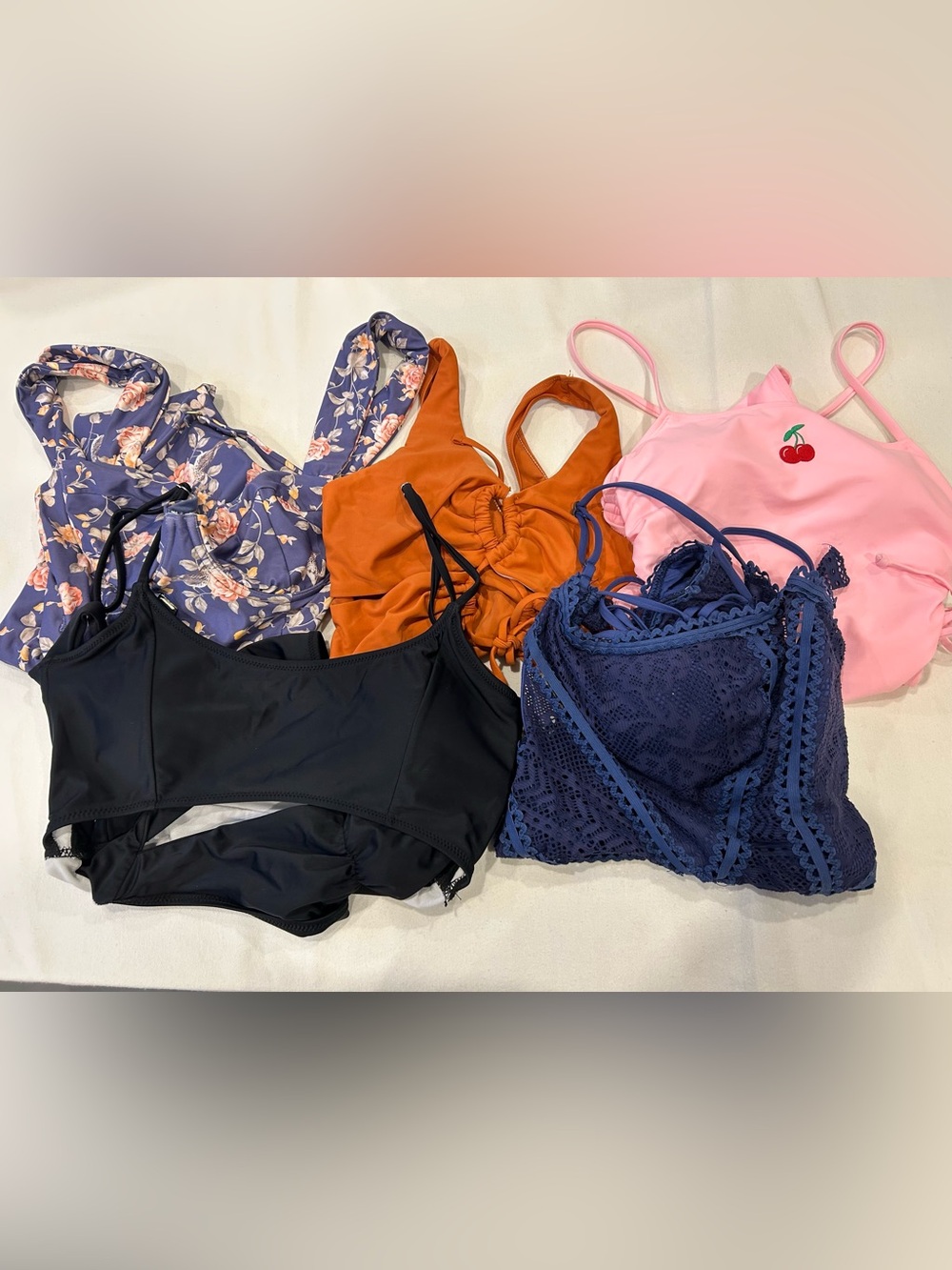 5 women’s one piece bathing suit bundle.